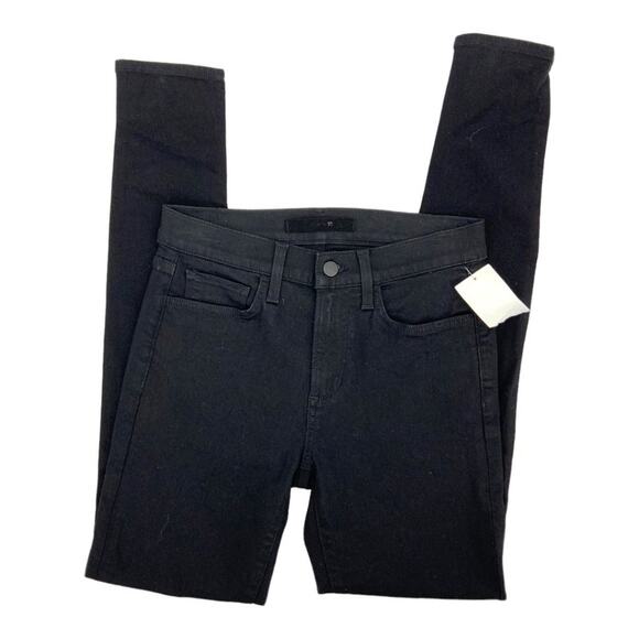 Joe's Jeans The Icon Flawless Mid Rise Skinny Black Denim Size 26 NWOT $168 MSRP - Picture 3 of 9